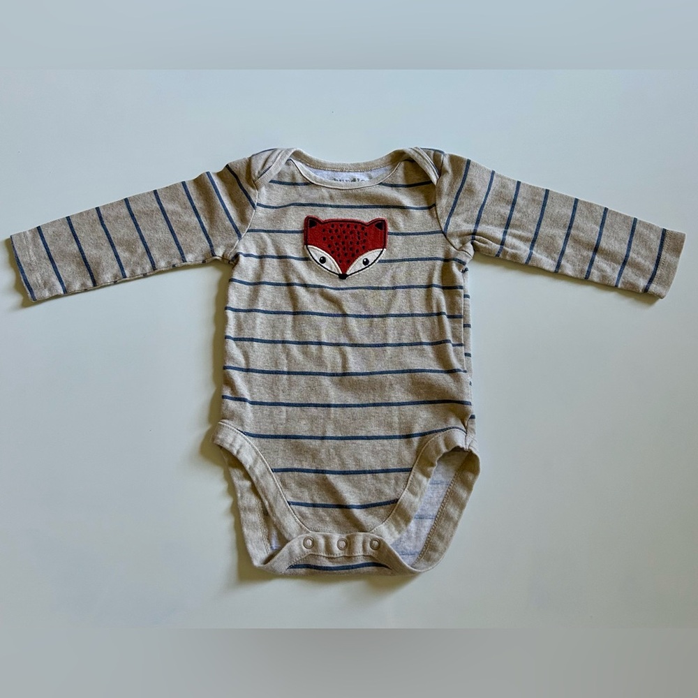 🔥Bundles Baby Place Soft Baby Onesie with Fox Design, 6-9M